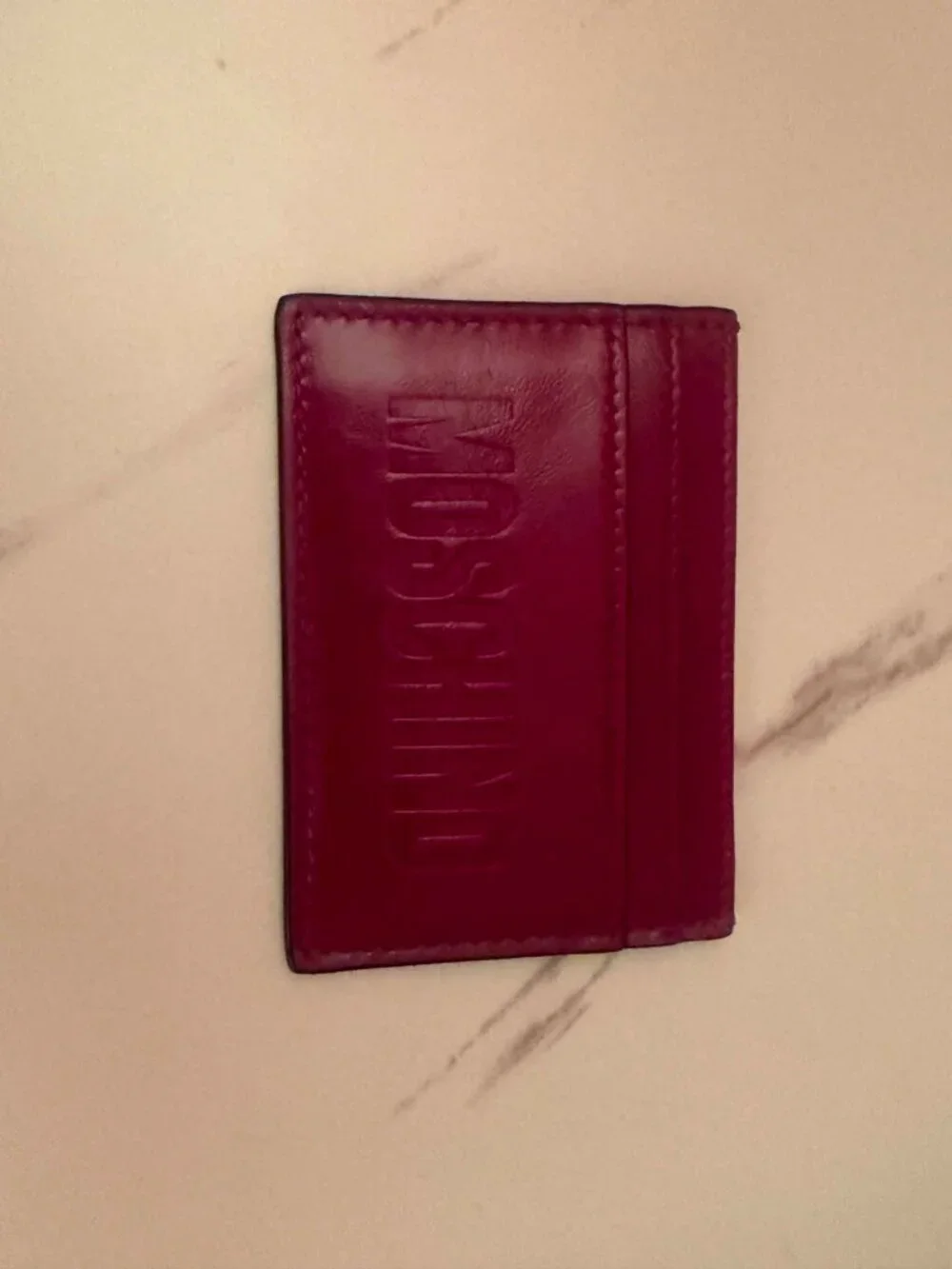 Moschino Card Case Magenta